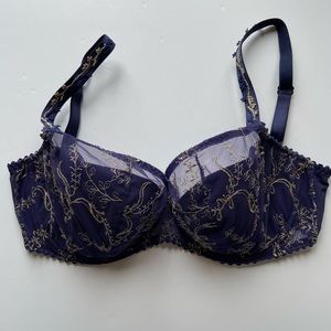 Prima Donna Navy w/ Gold Embroidery 32E
